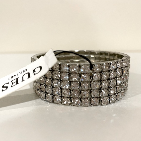 GUESS Rhinestone Stretch Bracelet - Picture 3 of 5